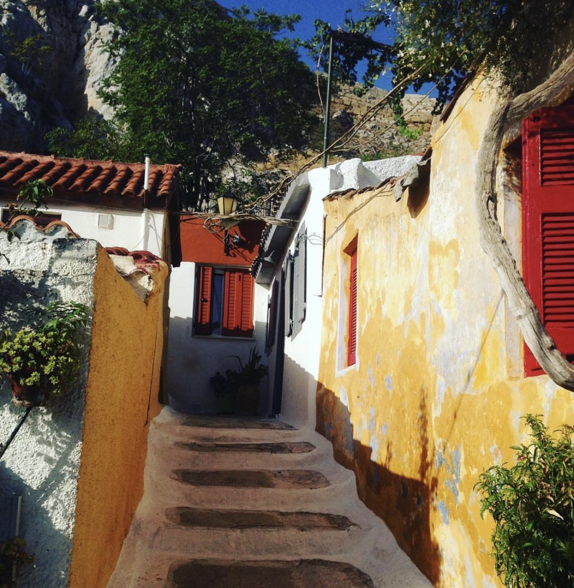 Stairs in Greece. Stairs in Greece.