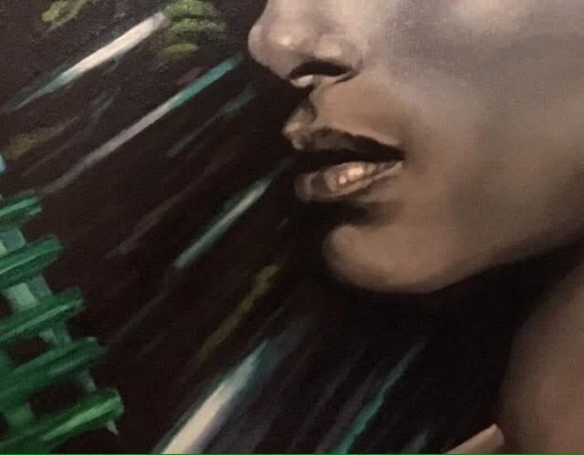 Painting by Debbie Faas once displayed at Aria Salon in Capitol Hill Art Walk Seattle